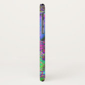 Trippy Psychedelische Heet Roze en Paarse Bloemen Case-Mate iPhone Case (Achterkant/links)