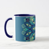 Trippy Psychedelische Ogen Bloemen Surrealistische Mok (Links)