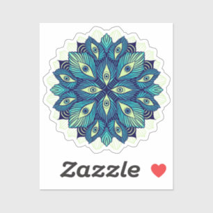 Trippy Psychedelische Ogen Bloemen Surrealistische Sticker