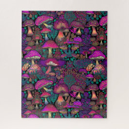 Trippy Psychedelische Paddenstoel Legpuzzel