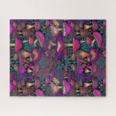 Trippy Psychedelische Paddenstoel   Legpuzzel (Horizontaal)