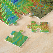 Trippy Psychedelische Spiraal Fractale Kunst Legpuzzel (Zijkant)
