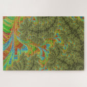 Trippy Psychedelische Spiraal Fractale Kunst Legpuzzel (Horizontaal)