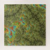 Trippy Psychedelische Spiraal Fractale Kunst Legpuzzel (Horizontaal)