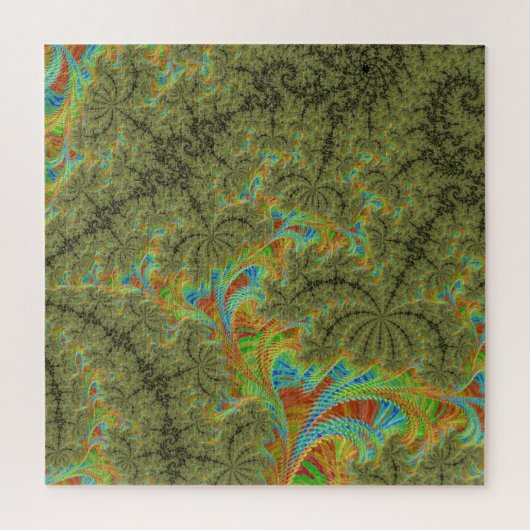 Trippy Psychedelische Spiraal Fractale Kunst Legpuzzel (Verticaal)