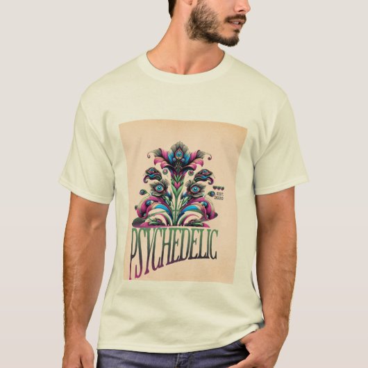 Trippy psychedelische T-shirts - levendig, vet en  (Voorkant)