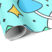 Trippy rainbow 60s pop psychodelic seamless patter cadeaupapier (Rol Hoek)