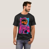 Trippy Rainbow Astronaut T-shirt (Voorkant volledig)