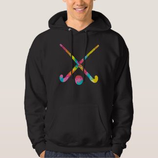 Trippy Rainbow Hippie Tie Dye Field Hockey Hoodie