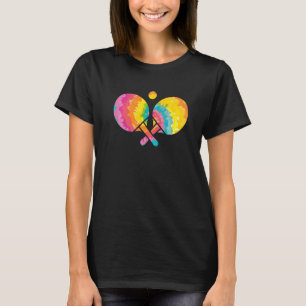 Trippy Rainbow Hippie Tie Dye Tafeltennis T-shirt