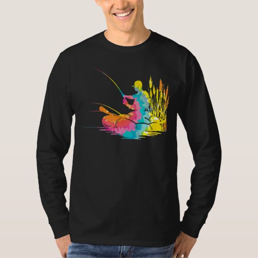 Trippy Rainbow Hippie Tie Dye Vist T-shirt (Voorkant)