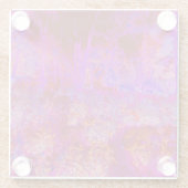 Trippy Red en Magenta Impressionistic Landschap Glazen Onderzetter (Achterkant)