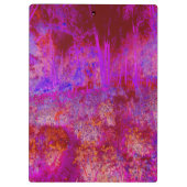 Trippy Red en Magenta Impressionistic Landschap Klembord (Achterkant)