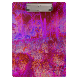 Trippy Red en Magenta Impressionistic Landschap Klembord