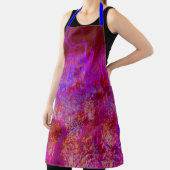 Trippy Red en Magenta Impressionistic Landschap Schort (Insitu)