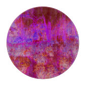 Trippy Red en Magenta Impressionistic Landschap Snijplank (Voorkant)