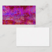 Trippy Red en Magenta Impressionistic Landschap Visitekaartje (Voorkant / Achterkant)