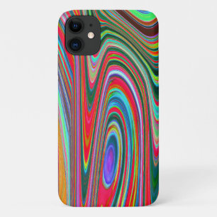 Trippy Red, Green and Blue Abstract Groovy Art Case-Mate iPhone Case