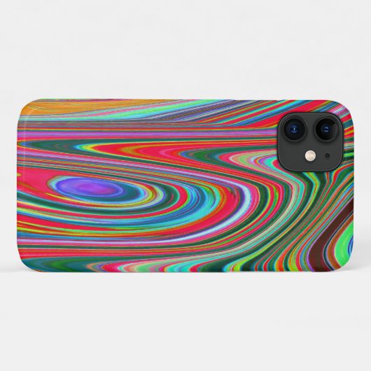 Trippy Red, Green and Blue Abstract Groovy Art Case-Mate iPhone Case (Achterkant (horizontaal))