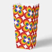 Trippy Regenboem Bloemen Bedankdoosjes (Achterkant)