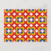 Trippy Regenboem Bloemen Briefkaart (Achterkant)