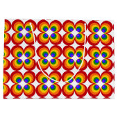 Trippy Regenboem Bloemen Groot Cadeauzakje (Achterkant)