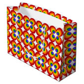 Trippy Regenboem Bloemen Groot Cadeauzakje (Achterkant Gekanteld)