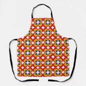 Trippy Regenboem Bloemen Schort (Voorkant)
