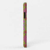 Trippy Retro Chartreuse Magenta Abstract Patroon Case-Mate iPhone Case (Achterkant/rechts)
