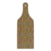 Trippy Retro Chartreuse Magenta Abstract Patroon Snijplank (Voorkant)