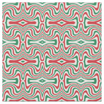 Trippy Retro Groovy Squiggly Kerstpatroon