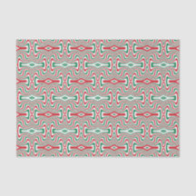 Trippy Retro Groovy Squiggly Kerstpatroon