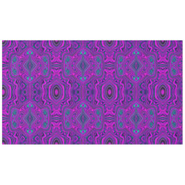 Trippy Retro Magenta en Zwarte Abstract Patroon Tafelkleed