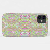 Trippy Retro Pink en Lime Green Abstract Pattern Case-Mate iPhone Case (Achterkant (horizontaal))