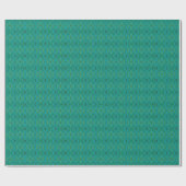 Trippy Retro Turquoise Chartreuse Abstract Patroon Cadeaupapier (Vlak)