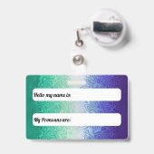 Trippy Ripply Funky Boho MLM Mannen die van Mannen Badge (Achterkant met uittrekbare clip)