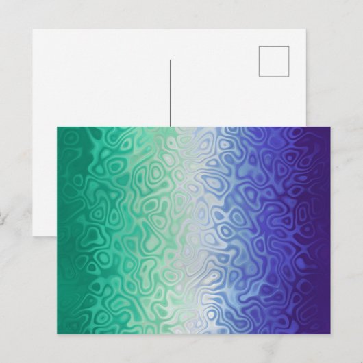 Trippy Ripply Funky Boho MLM Mannen die van Mannen Briefkaart (Voorkant / Achterkant)