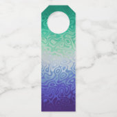 Trippy Ripply Funky Boho MLM Mannen die van Mannen Flessenhanger (Achterkant)