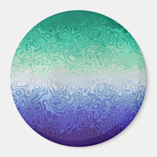 Trippy Ripply Funky Boho MLM Mannen Die Van Mannen Magneet (Voorkant)