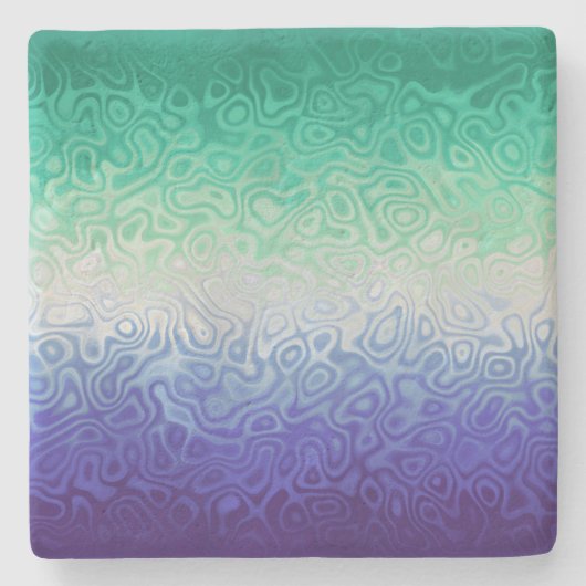 Trippy Ripply Funky Boho MLM Mannen die van Mannen Stenen Onderzetter (Voorkant)