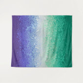 Trippy Ripply Funky Boho MLM Mannen die van Mannen Wandkleed (Voorkant (horizontaal))