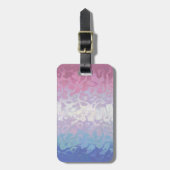 Trippy Ripply Groovy Excentrieke Bigender Pride Vl Bagagelabel (Voorkant verticaal)