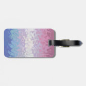 Trippy Ripply Groovy Excentrieke Bigender Pride Vl Bagagelabel (Achterkant horizontaal)