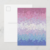 Trippy Ripply Groovy Excentrieke Bigender Pride Vl Briefkaart (Voorkant / Achterkant)