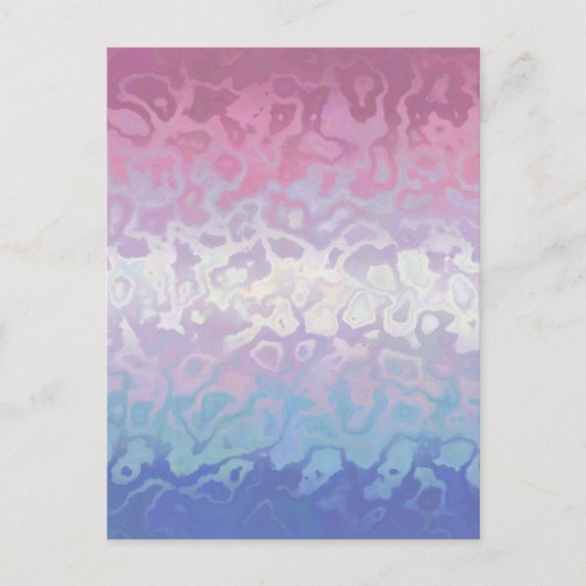 Trippy Ripply Groovy Excentrieke Bigender Pride Vl Briefkaart (Voorkant)