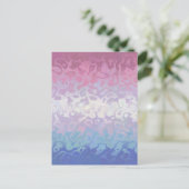 Trippy Ripply Groovy Excentrieke Bigender Pride Vl Briefkaart (Staand voorkant)