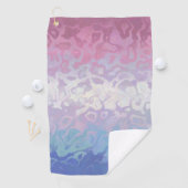 Trippy Ripply Groovy Excentrieke Bigender Pride Vl Golfhanddoek (Insitu)