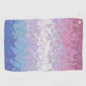 Trippy Ripply Groovy Excentrieke Bigender Pride Vl Golfhanddoek (Horizontaal)
