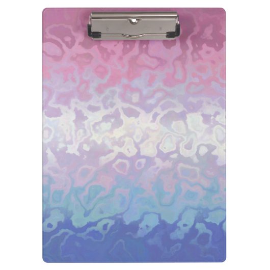 Trippy Ripply Groovy Excentrieke Bigender Pride Vl Klembord (Voorkant)