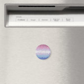 Trippy Ripply Groovy Excentrieke Bigender Pride Vl Magneet (Insitu (Vaatwasser))